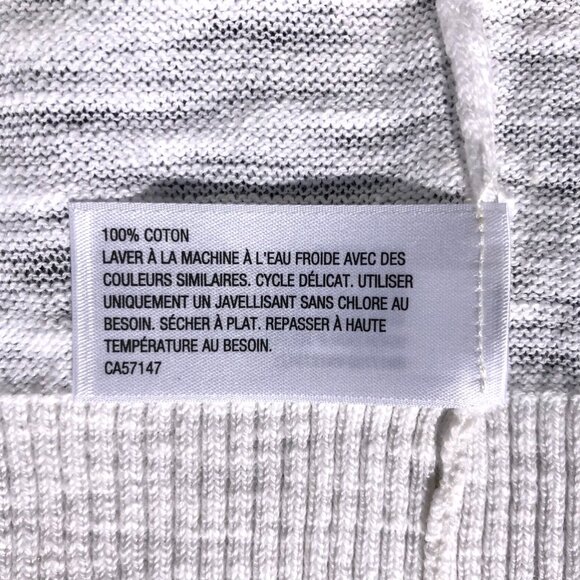 white cotton cardigan women S long sleeve button up pockets Mossimo Supply Co - Picture 7 of 8